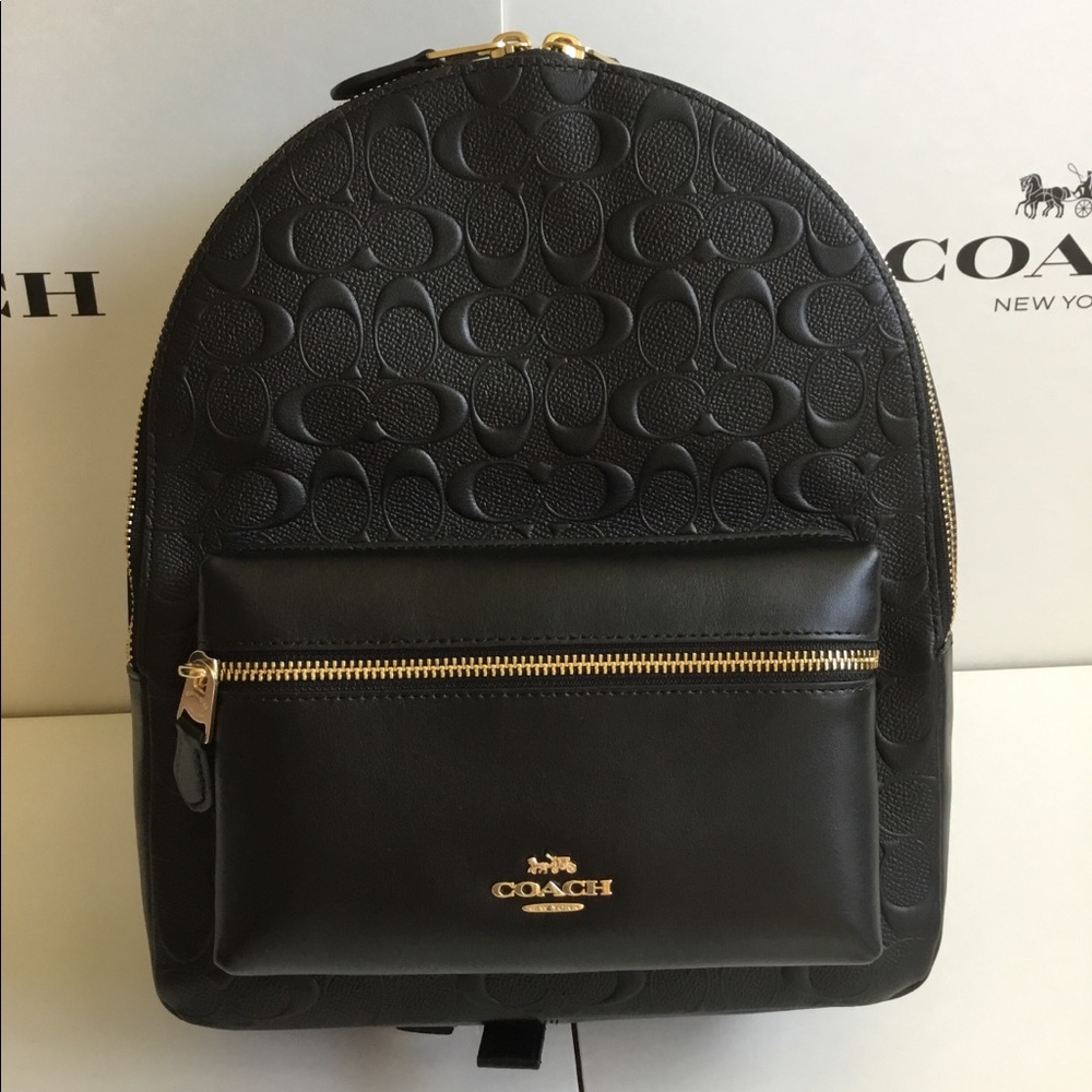 🌷Coach Medium Charlie Backpack In Signature NWT. - Picture 1 of 8